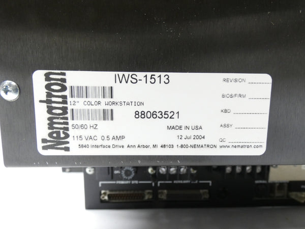 NEMATRON IWS-1513 115VAC 0.5A NSMP