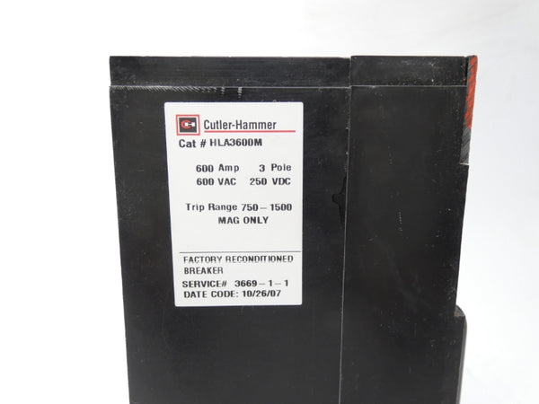 EATON HLA3600M 600VAC 600A REMAN