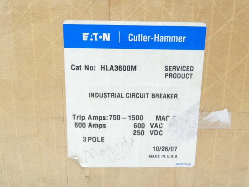 EATON HLA3600M 600VAC 600A REMAN