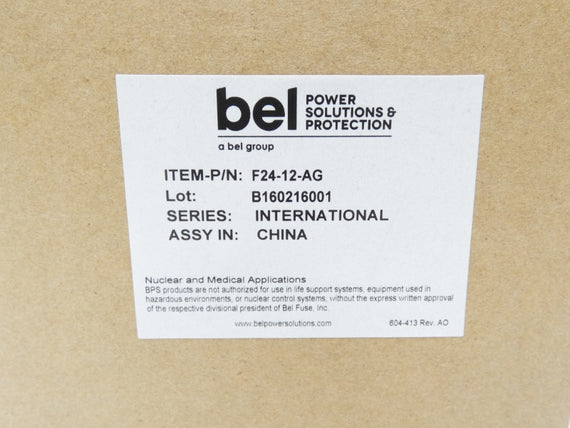 BEL F24-12-AG 100/240V 6/3A NSMP