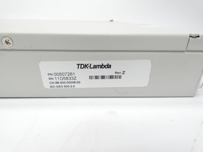 TDK LAMBDA GEN1500W 00507261 REV. Z 0-600V 0-2.6A NSNP