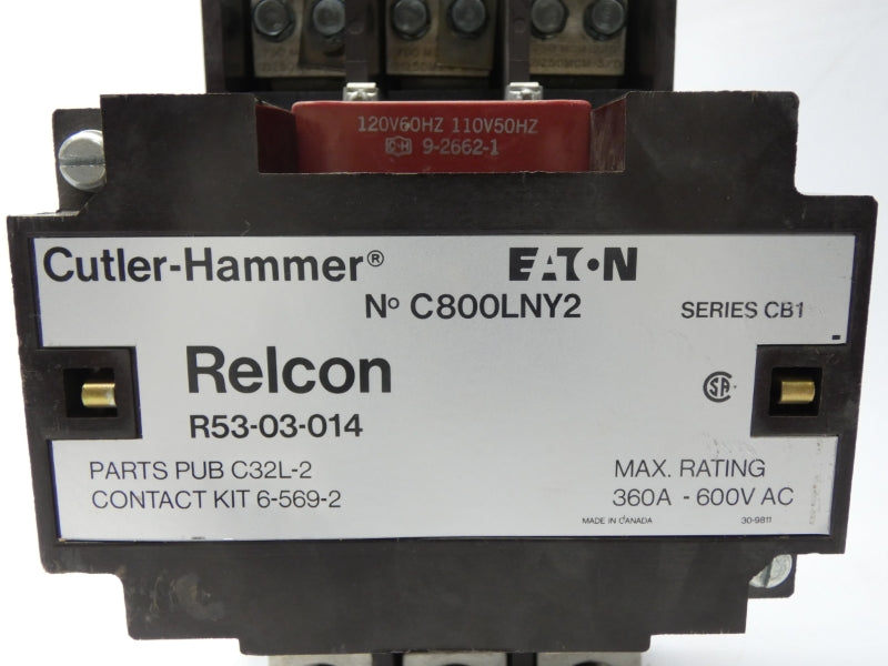 EATON C800LNY2 R53-03-014 SER. CB1 110-120V 360A NSNP
