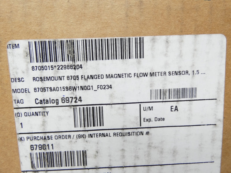 ROSEMOUNT 8705TSA015S6W1N0G1F0234 40VDC 0.5A 1000PSI 1-1/2" NSMP