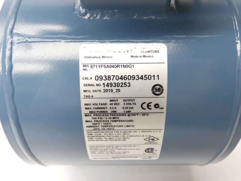 ROSEMOUNT 8711FSA040R1N0G1 40VDC 0.5A 740PSI 4" NSMP