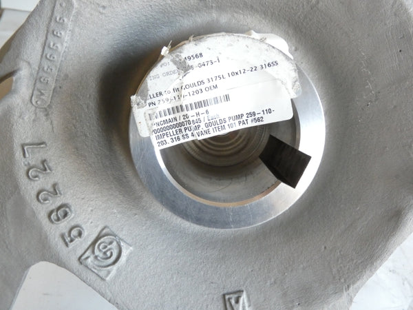 GOULDS PUMP 259-110-203 316SS4 3-3/4" 23" NSNP