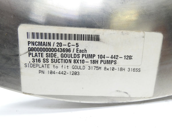 SIDE PLATE 104-442-1203 3" 10-1/2" 17-1/2" NSNP