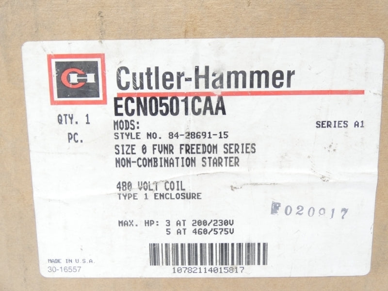CUTLER HAMMER ECN0501CAA SER. A1 480V 32.0A NSMP