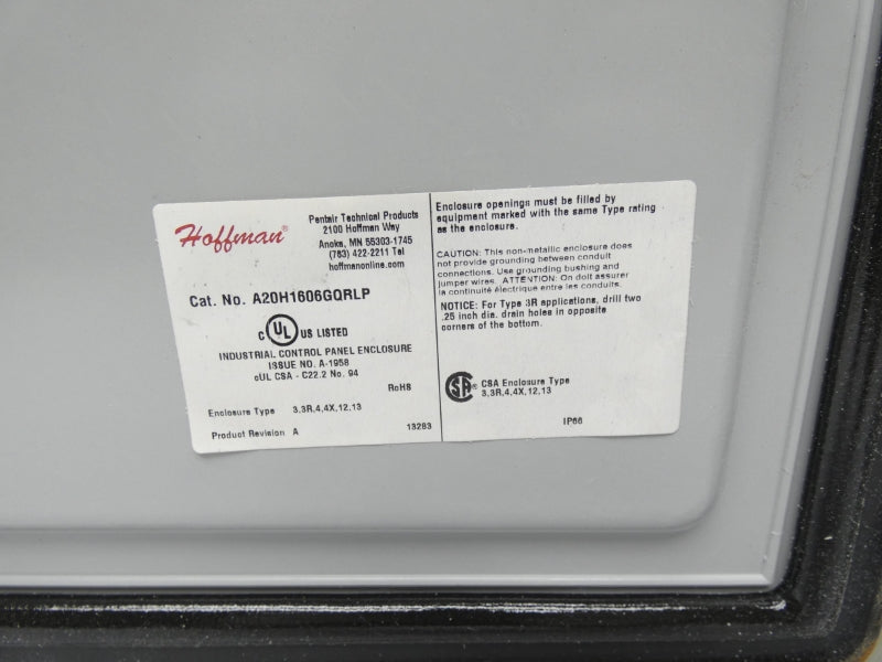 HOFFMAN A20H1606GQRLP NSNP
