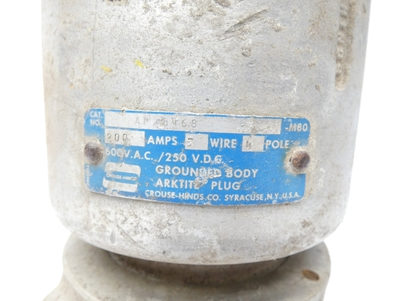 CROUSE HINDS AP20468 600VAV, 200A (AS IS) UNMP