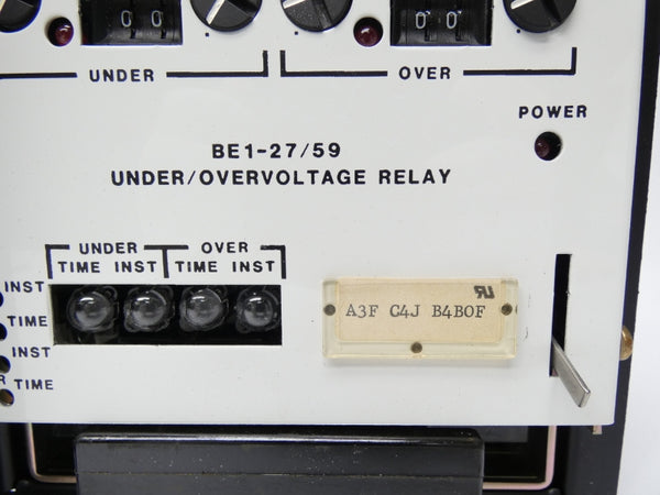BASLER ELECTRIC BE1-27/59A3FC4JB4B0F (AS PICTURED) NSNP