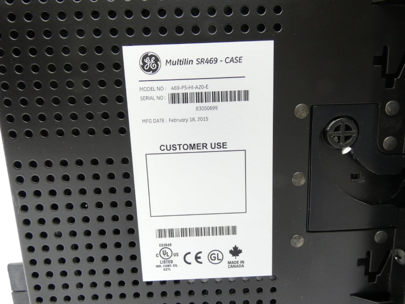 GENERAL ELECTRIC 469-P5-HI-A20-E NSNP