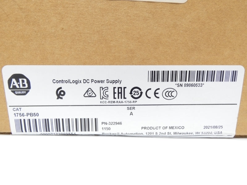 ALLEN BRADLEY 1756-PB50 SER. A NSMP