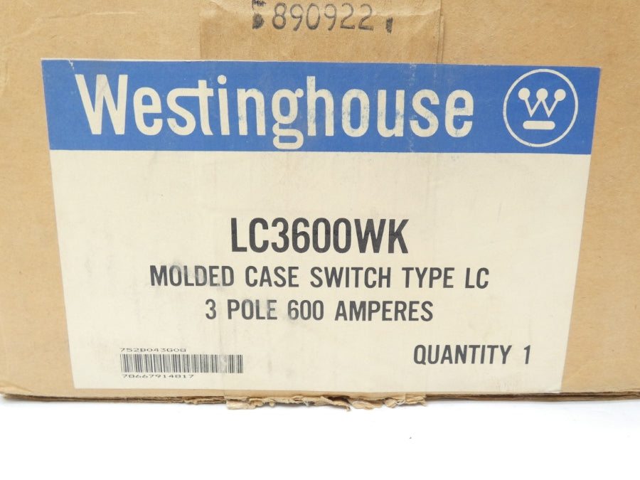 WESTINGHOUSE LC3600WK 600VAC 600A NSMP