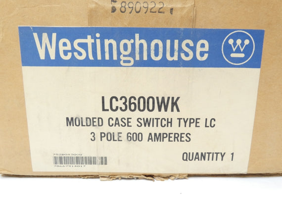 WESTINGHOUSE LC3600WK 600VAC 600A NSMP