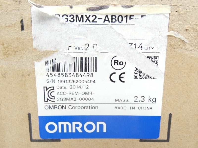 OMRON 3G3MX2-AB015-E 200-240V 20.2/16.8A NSMP