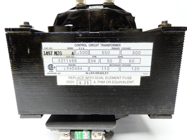ALLEN BRADLEY 1497-N20 SER. A 600V (BR/YL) NSMP