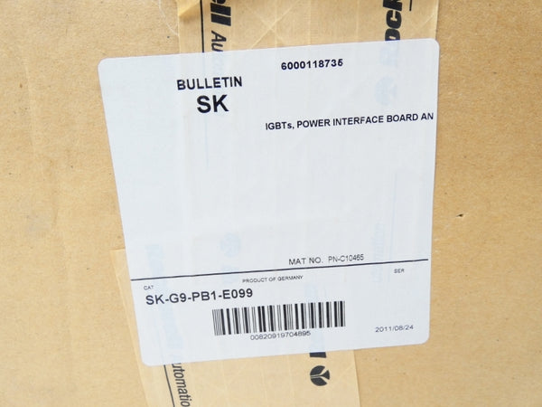 ALLEN BRADLEY SK-G9-PB1-E099 (BR/WH) NSMP
