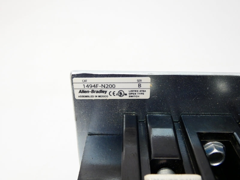 ALLEN BRADLEY 1494F-N200 SER. B 200A (BR/WH) NSMP