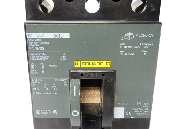 SQUARE D KAL26150 SER. 2 600VAC 150A NSNP