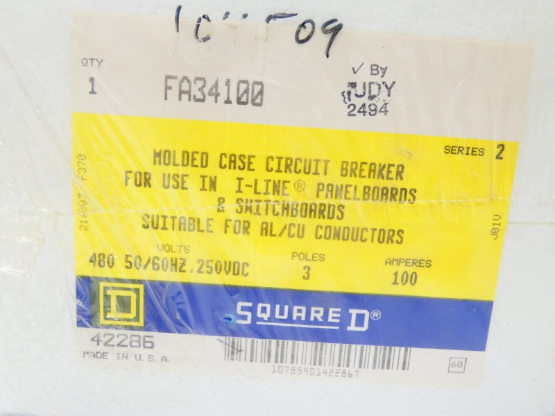 SQUARE D FA34100 SER. 2 480VAC 100A NSFS