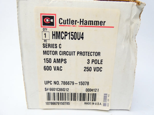 CUTLER HAMMER HMCP150U4 SER. C 600VAC 150A NSMP