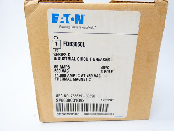 EATON FDB3060L SER. C 600VAC 60A NSMP