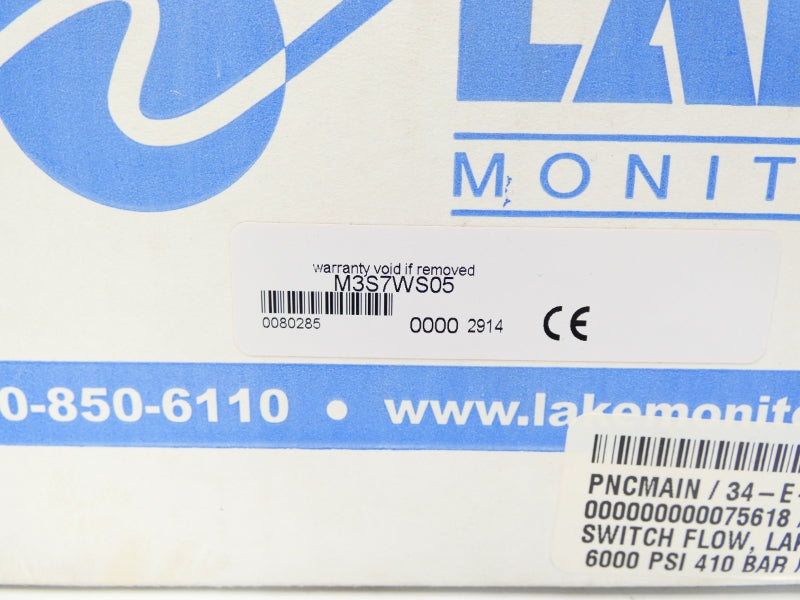 LAKE MONITORS M3S7WS05 6000PSI NSMP