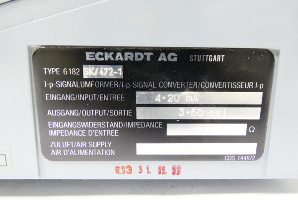 ECKARDT 6182 SK/472-1 3-60PSI UNMP