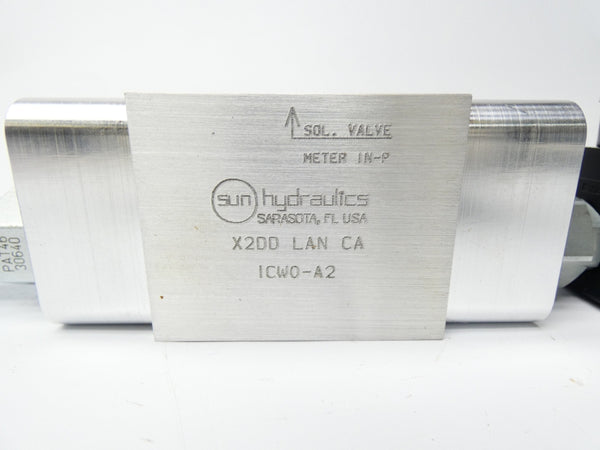 SUN HYDRAULICS ICW0-A2 X2DDLANCA 24VDC NSNP