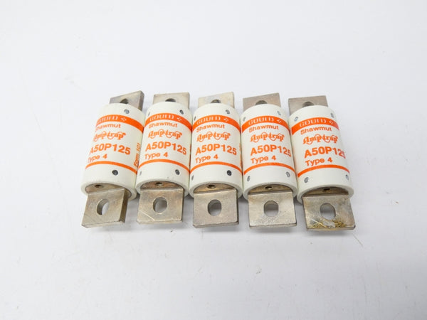 GOULD SHAWMUT A50P12-4 500VAC 125A (PKG OF 5) NSMP
