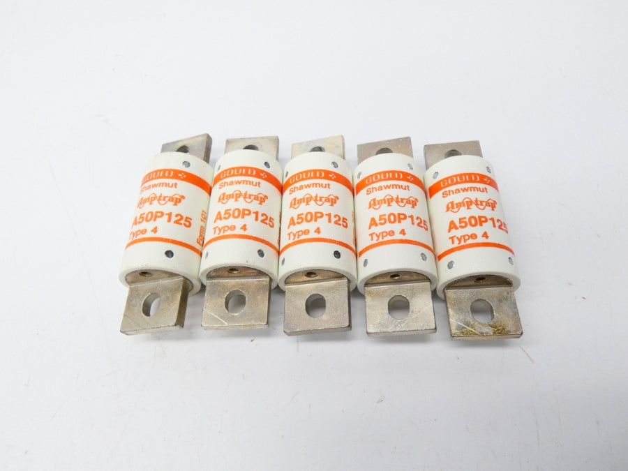 GOULD SHAWMUT A50P12-4 500VAC 125A (PKG OF 5) NSMP