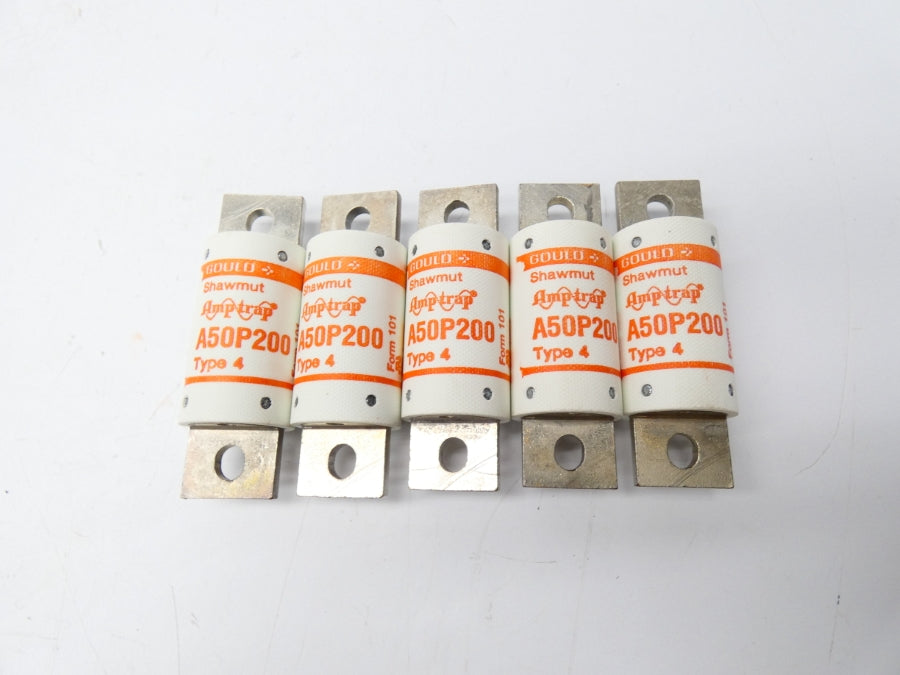 GOULD SHAWMUT A50P200-4 500VAC 200A (PKG OF 5) NSMP