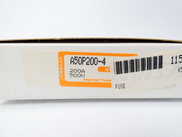 GOULD SHAWMUT A50P200-4 500VAC 200A (PKG OF 5) NSMP