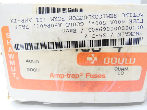 GOULD SHAWMUT A50P400-4 500VAC 400A (PKG OF 10) NSMP