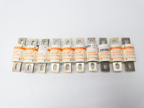 GOULD SHAWMUT A50P300-4 500VAC 300A (PKG OF 10) NSMP
