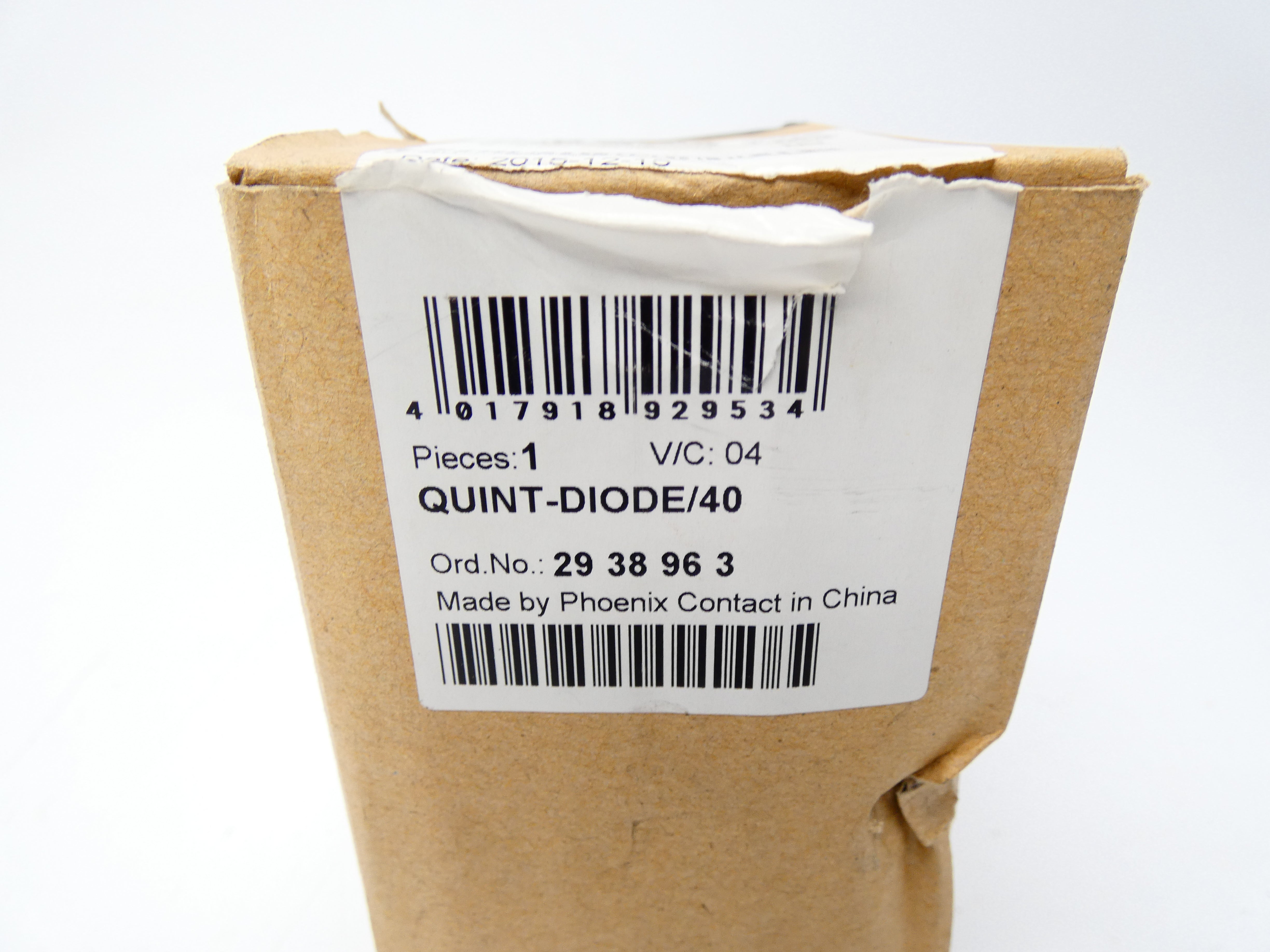 PHOENIX CONTACT QUINT-DIODE/40 2938963 V/C: 04 24V 40A NSMP