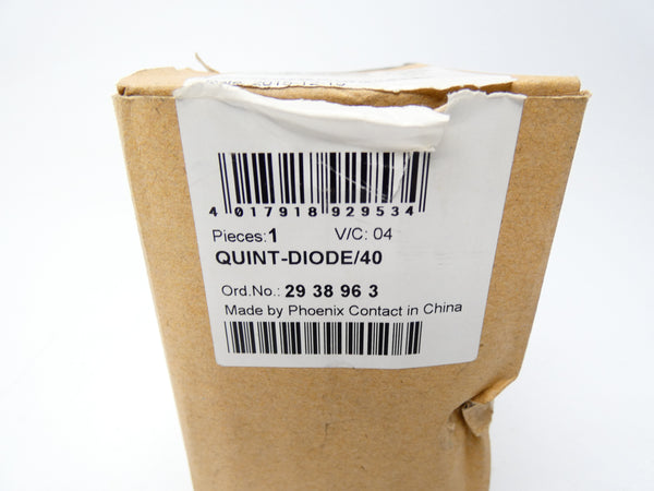 PHOENIX CONTACT QUINT-DIODE/40 2938963 V/C: 04 24V 40A NSMP