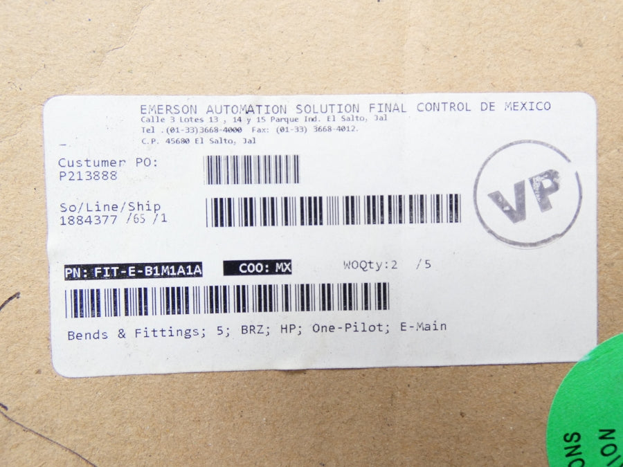 EMERSON FIT-E-B1M1A1A NSFS