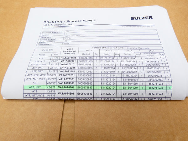 SULZER VA1A0T4201 V51 NSMP