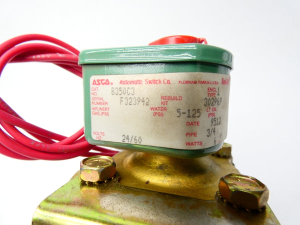 ASCO 8350C3 24/60V 5-125PSI 3/4" NSNP