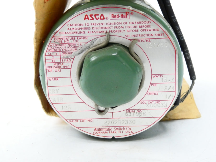 ASCO 8262B2330 60/120V 125PSI 1/4" NSMP