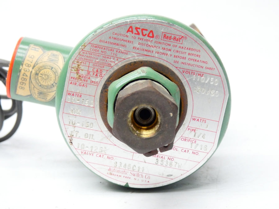 ASCO 8345C11 110/120V 10-150PSI 1/4" NSNP