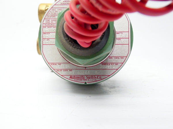 ASCO FT8321A8 120VDC 0-200PSI 3/8" NSNP