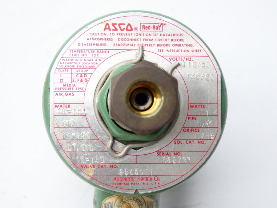 ASCO 8345D11 110/120V 10-150PSI 1/4" NSNP