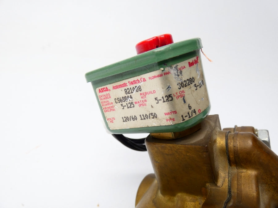 ASCO 8210D8 110/120V 5-125PSI 1-1/4" NSNP