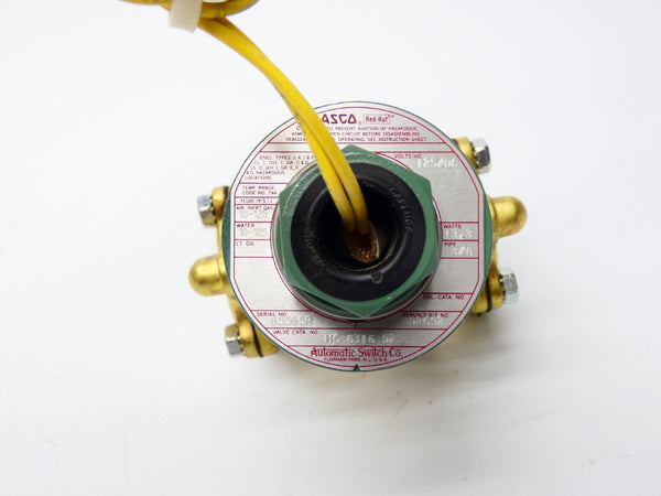 ASCO HC831657 125VDC 10-125PSI 3/8" NSMP
