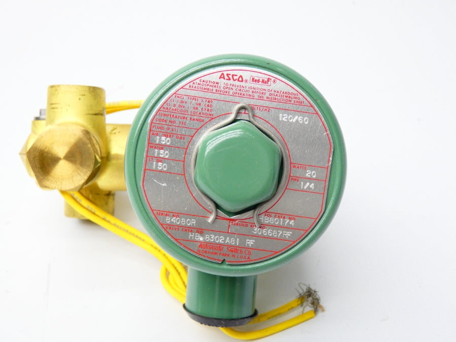 ASCO HB8302A81RF 120V 150PSI 1/4" NSMP