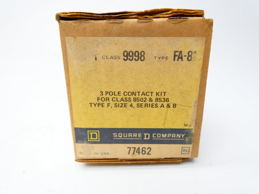 SQUARE D 9998FA-81 77462 NSMP