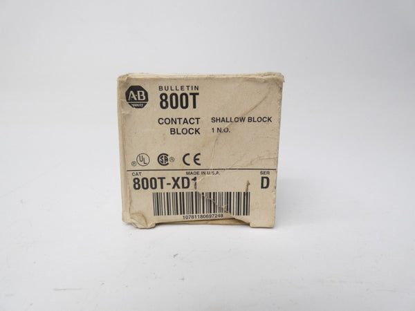 ALLEN BRADLEY 800T-XD1 SER. D 600V (GY/BL) NSMP