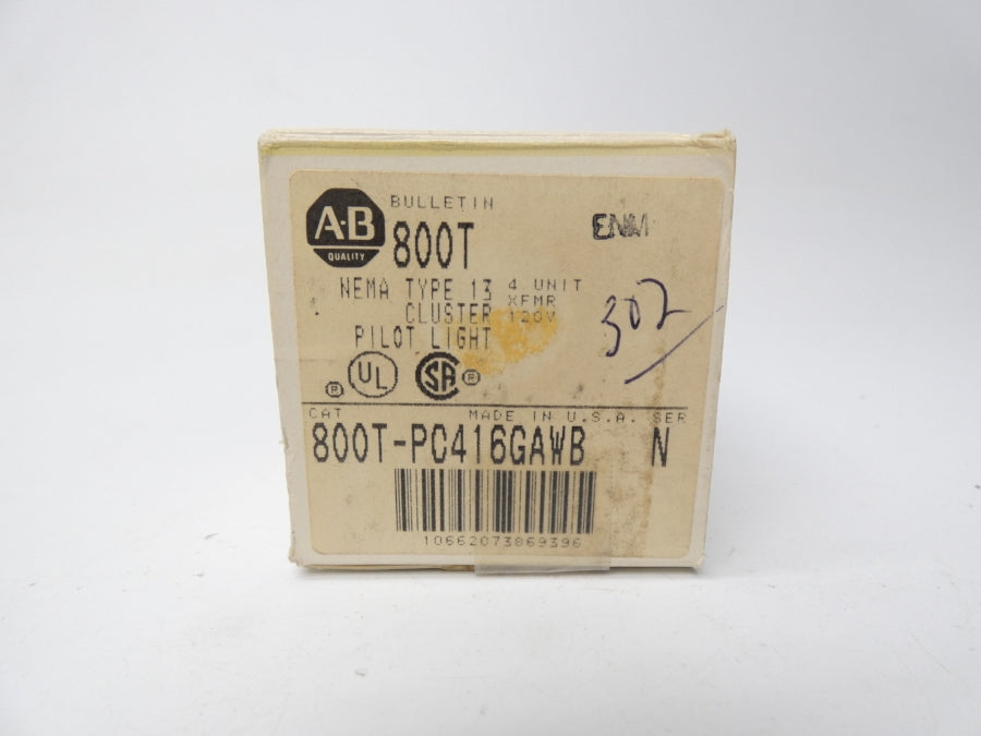 ALLEN BRADLEY 800T-PC416GAWB SER. N 120V (BK/GD) NSMP